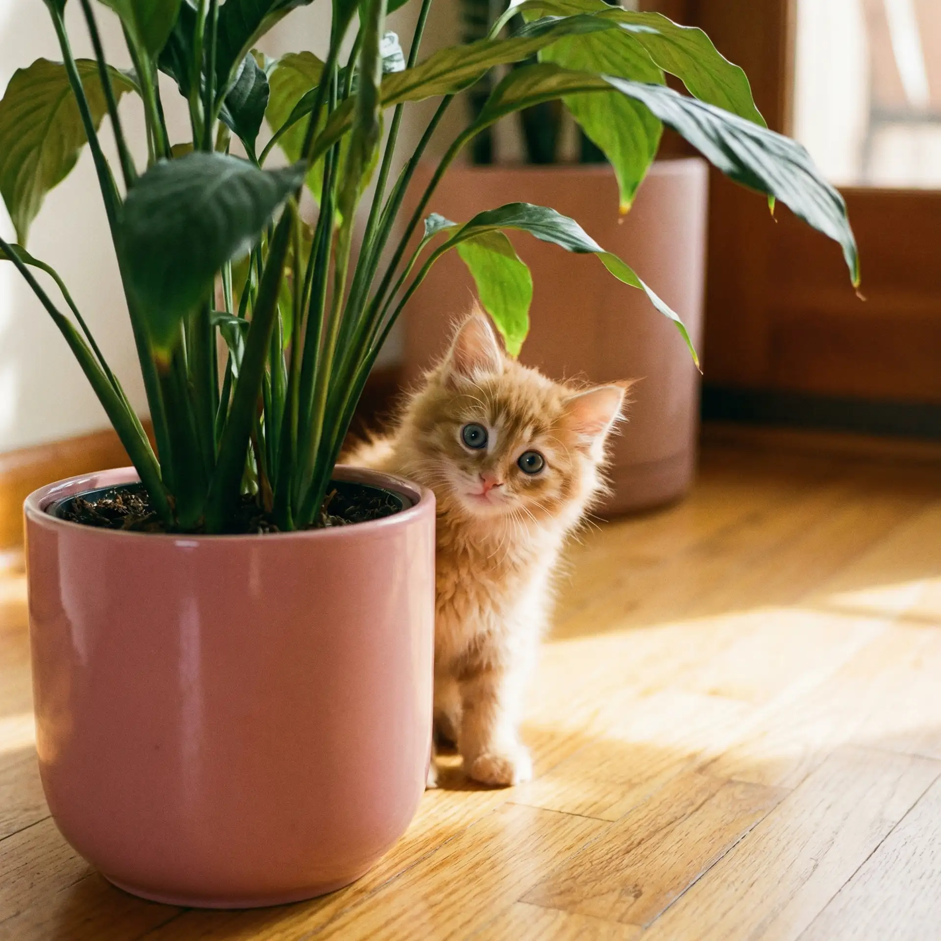 小猫从花盆后探头 - 狂铁出装